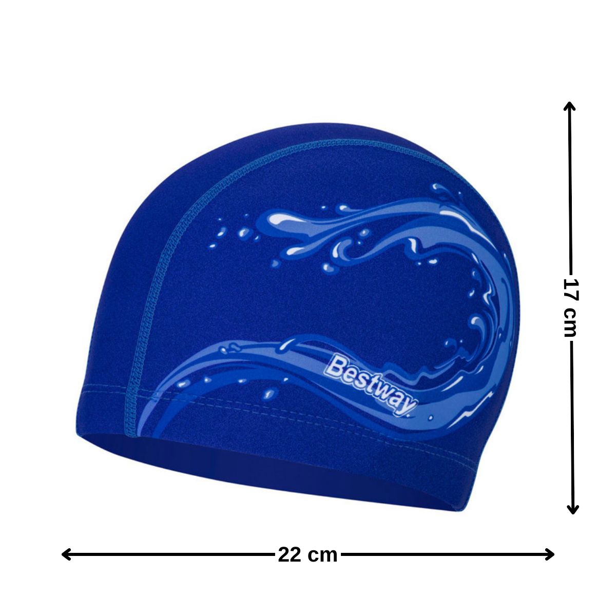 BESTWAY - Gorro de natación licra elástica azul unisex adulto Bestway