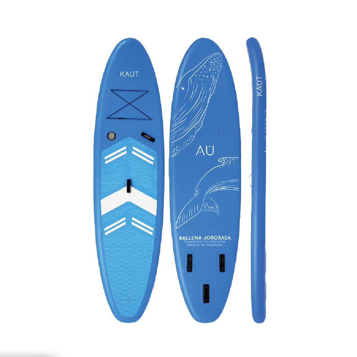 KAUT - Stand Up Paddle Inflable 10´ 6 Triple Quilla Capa Reforzada - Jorobada