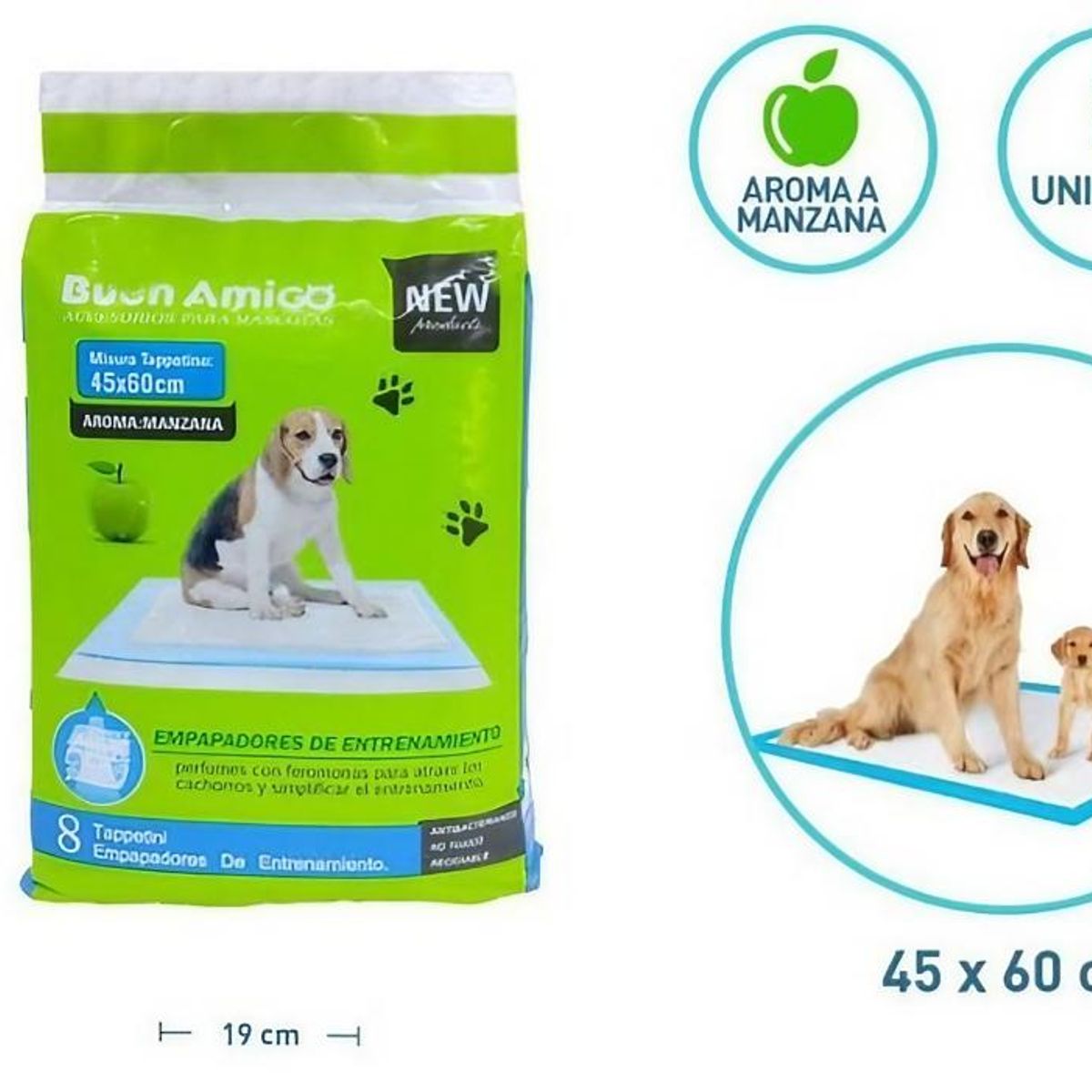 GENERICO - Sabanillas de Entrenamiento 45x60 8unidades