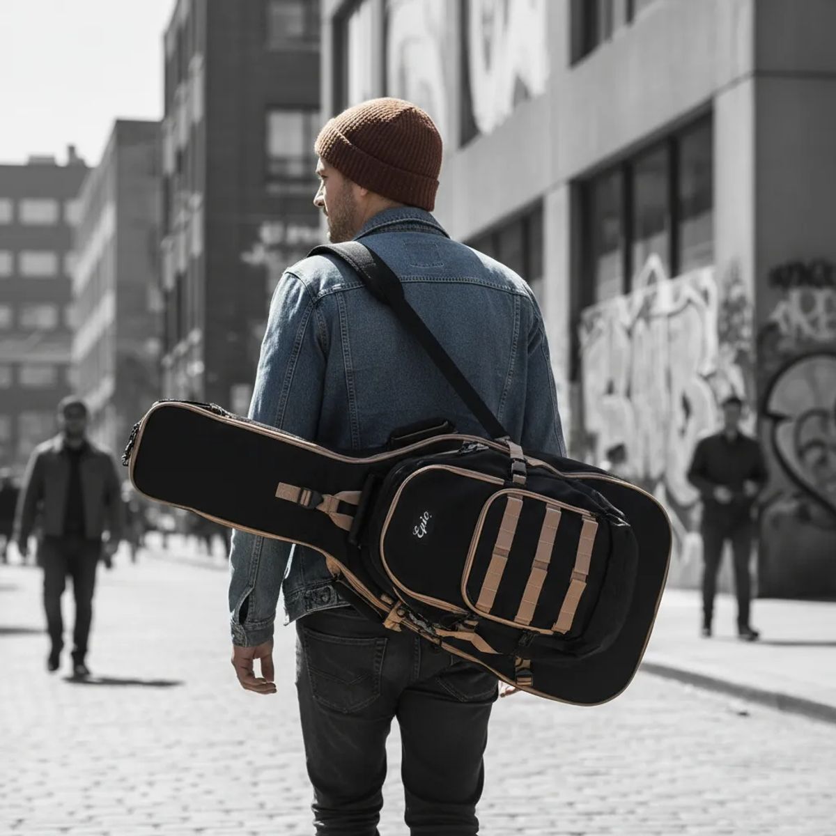 EPIC - Bolso para Guitarra Eléctrica Acolchado Waterproof con Mochila