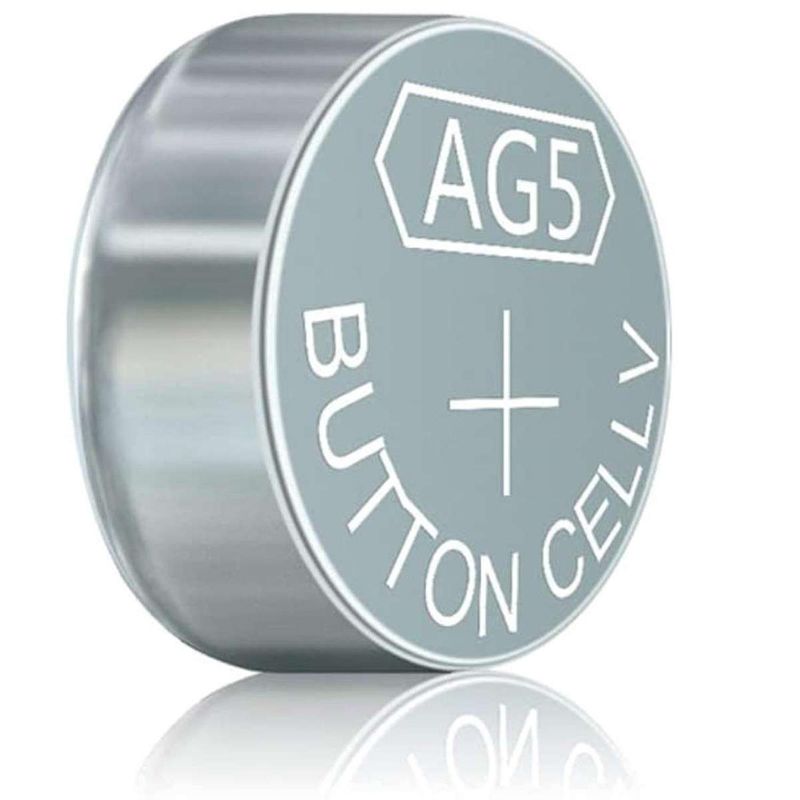 GEN - 10x Pila Batería De Boton Reloj Calculadora AG5 LR754 LR48 393A - Gris