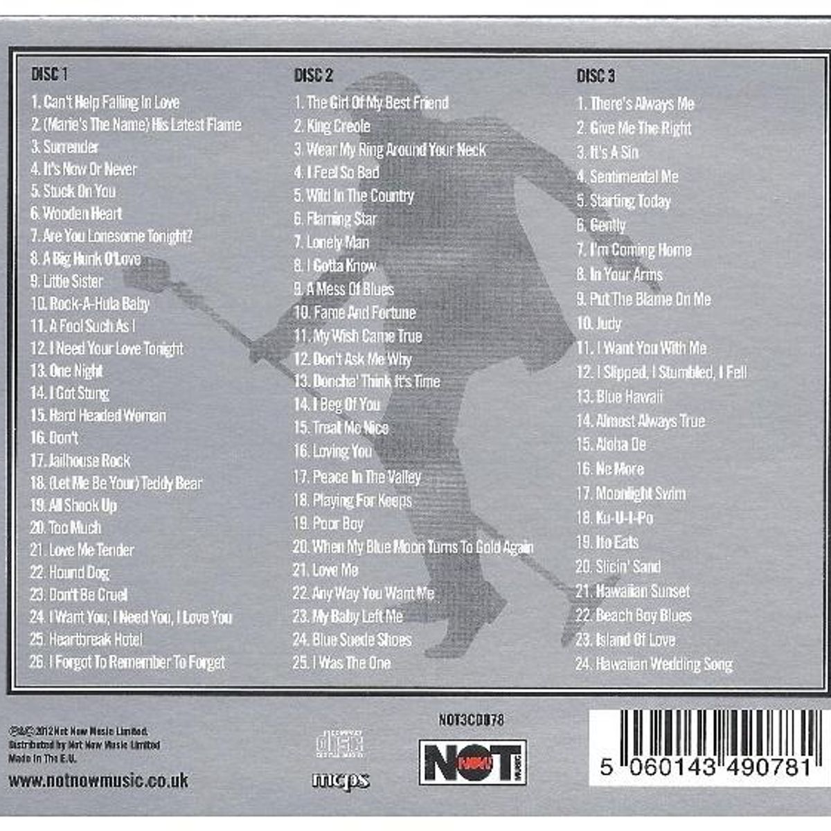 HITWAY MUSIC - ELVIS PRESLEY - PLATINUM COLLECTION-75 HITS 3CD-CD HITWAY