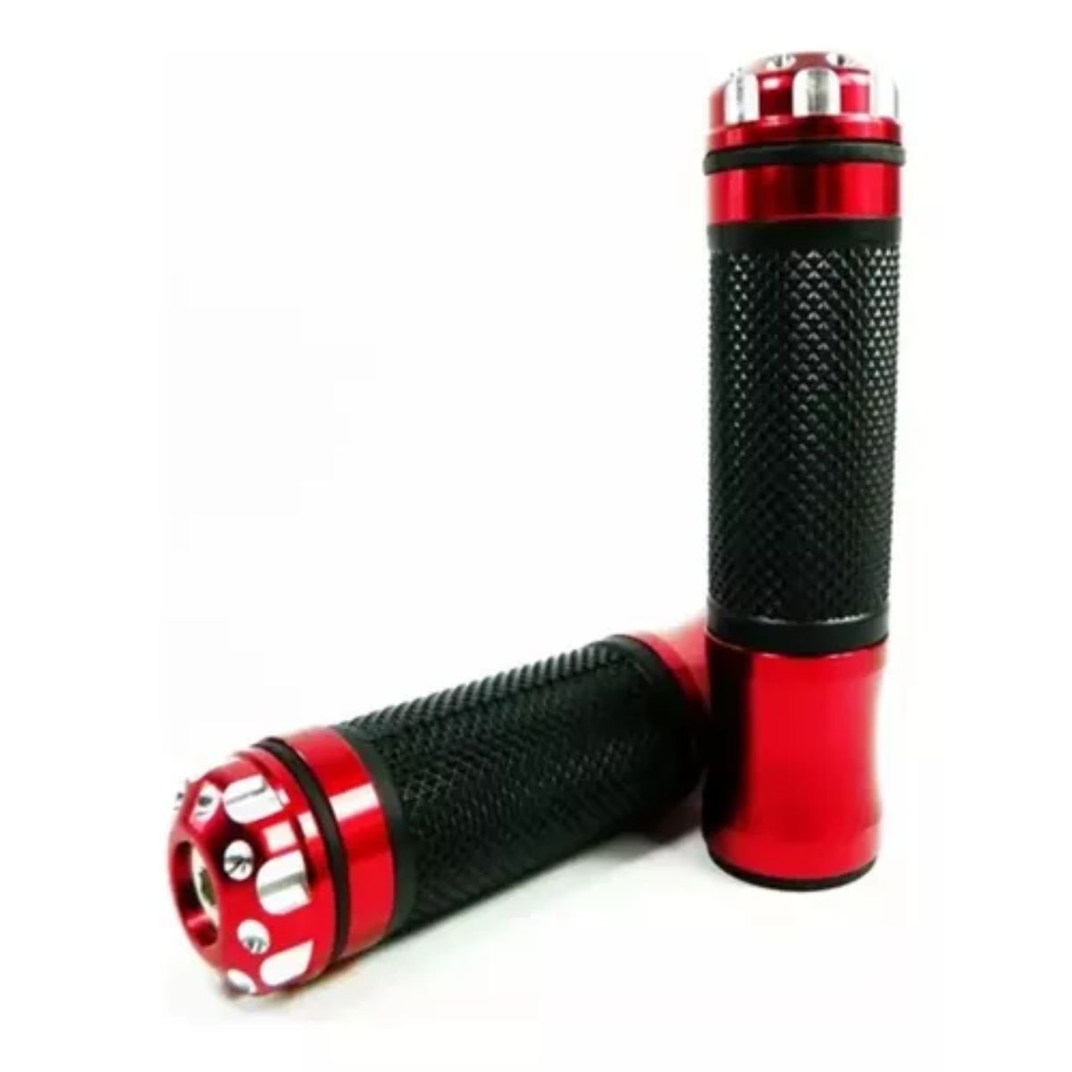 GENERICO - Puños Barracuda Color Rojo 22mm 78 Para Motocicleta