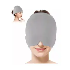 GENERICO - Gorro De Gel Alivio De Migraña Terapia De Frío Dolor Cabeza Gris