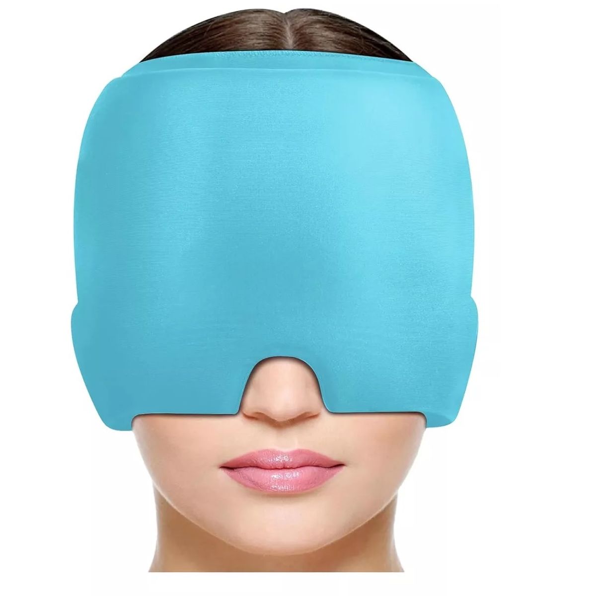 GENERICO - Gorro De Gel Alivio De Migraña Terapia De Frío Dolor Cabeza Celeste