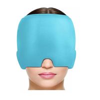Gorro De Gel Alivio De Migraña Terapia De Frío Dolor Cabeza Celeste