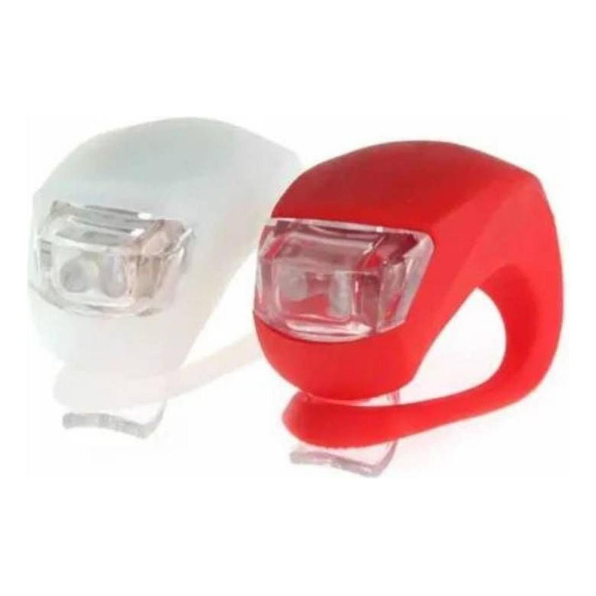 GEN - Pack Luces Led Bicicleta De Silicona Luz Delantera Y Trasera