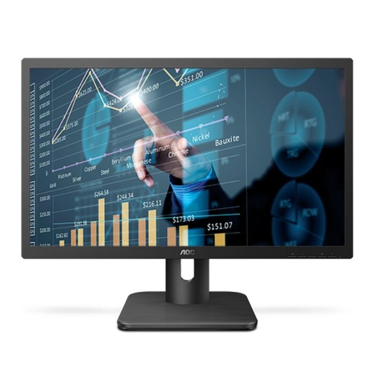 AOC - Monitor AOC LED 22in FHD 60Hz 5ms HDMI Flicker Free 22E1H