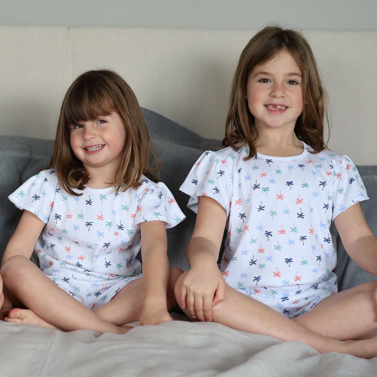 SIMPLY B - Pijama corto palmeras niña