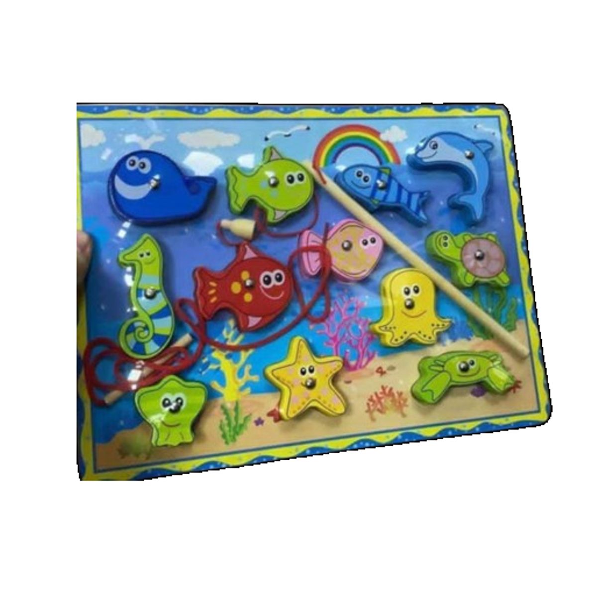 GENERICO - Set juguete didactico pescado magnetico