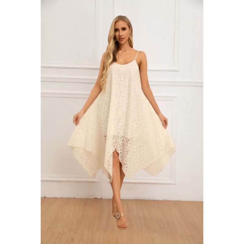 MPROPIA - Vestido Largo Verano Calidad Premium Encaje Tipo Macrame 059