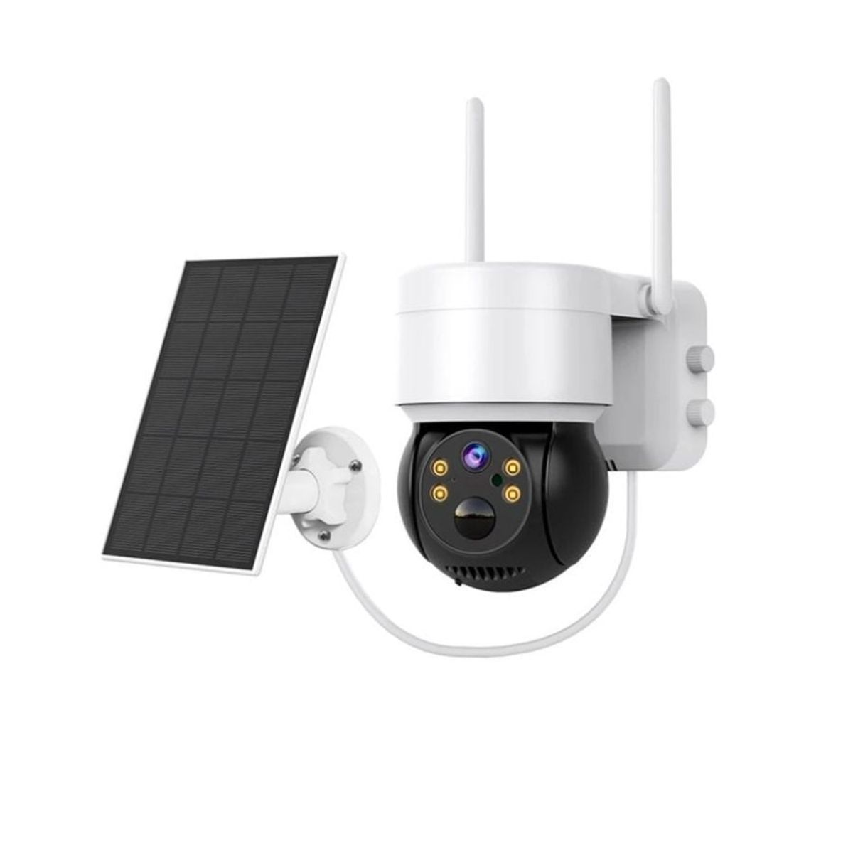 GENERICO - Pack X2 Camara Solar Inteligente Vision Nocturna PTZ
