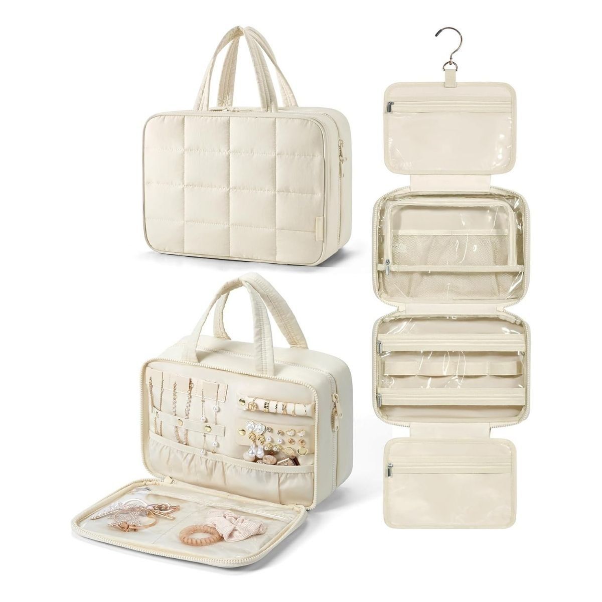 BAGSMART - Bagsmart Neceser Multifuncional Spacesaver Colgante Mediano Beige