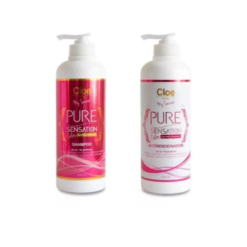 CLOE - Pack Cloe PURE SENSATION COLOR shampoo y acondicionador 1000ml