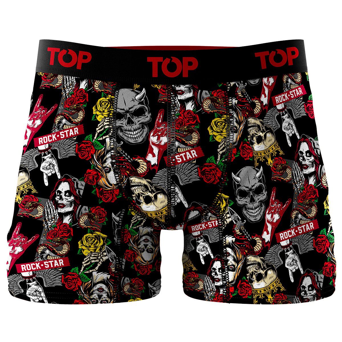 TOP - Bóxer Medio Algodón Pack 4 Icónicos - Rock C2 Top
