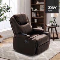 Bergere Lhasa Multifunción con Masaje y Calor PU Cafe