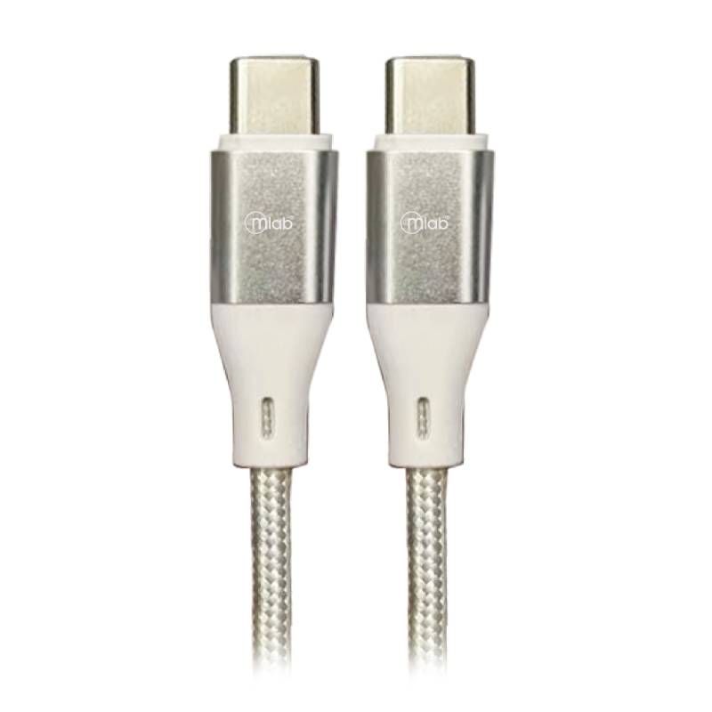 MLAB - Cable Mlab 9266 tipo C a Tipo C Silver MLAB