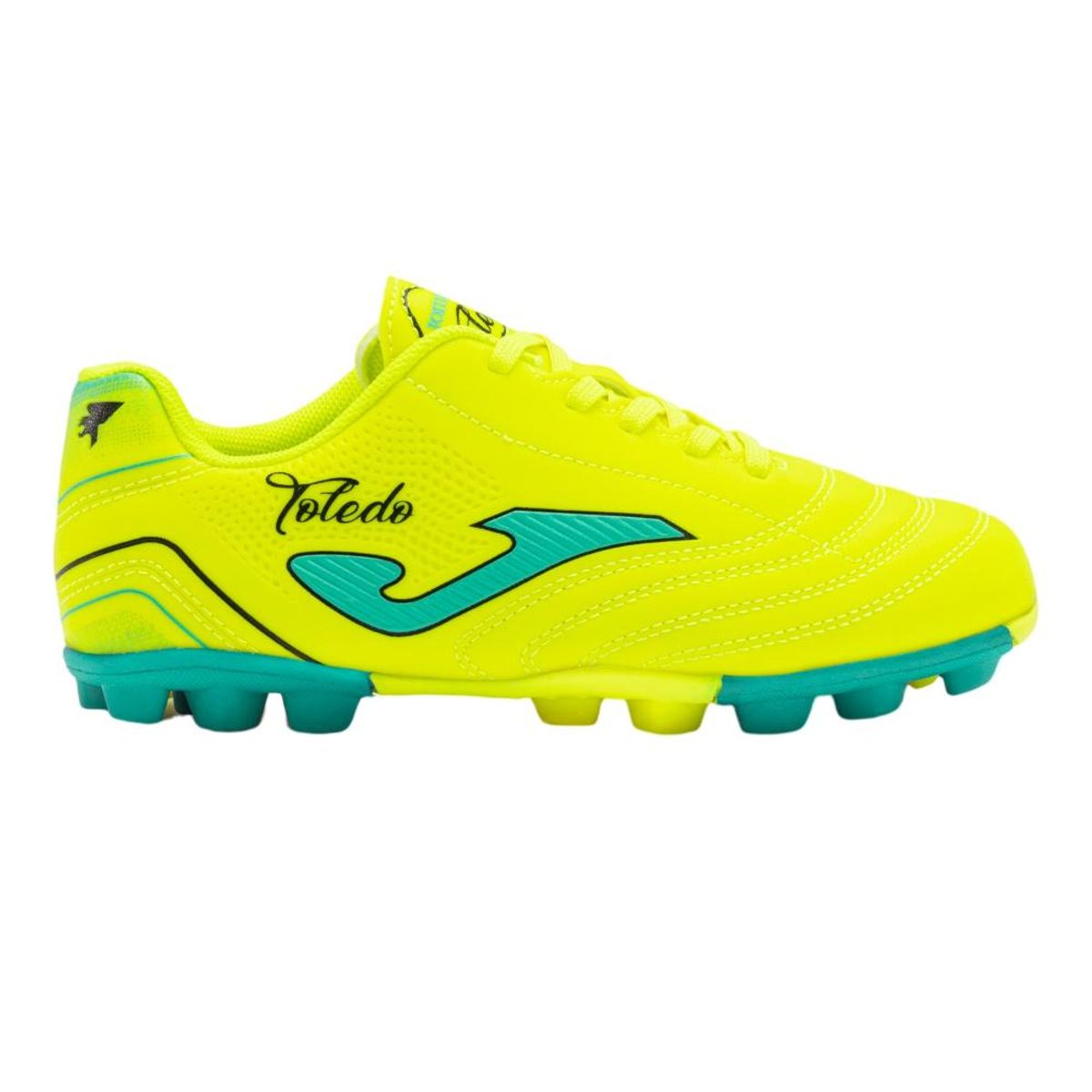 JOMA - Zapatilla Fútbol HG Kids Toledo Amarillo Fluor Joma