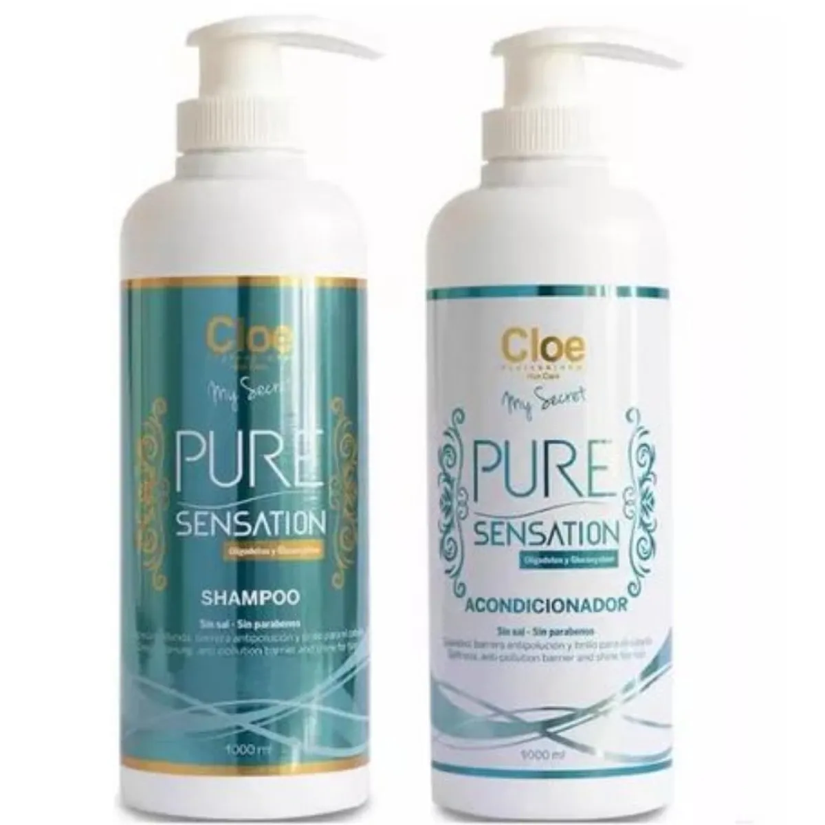 CLOE - Pack Cloe PURE SENSATION CLEAR shampoo y acondicionador 1000ml