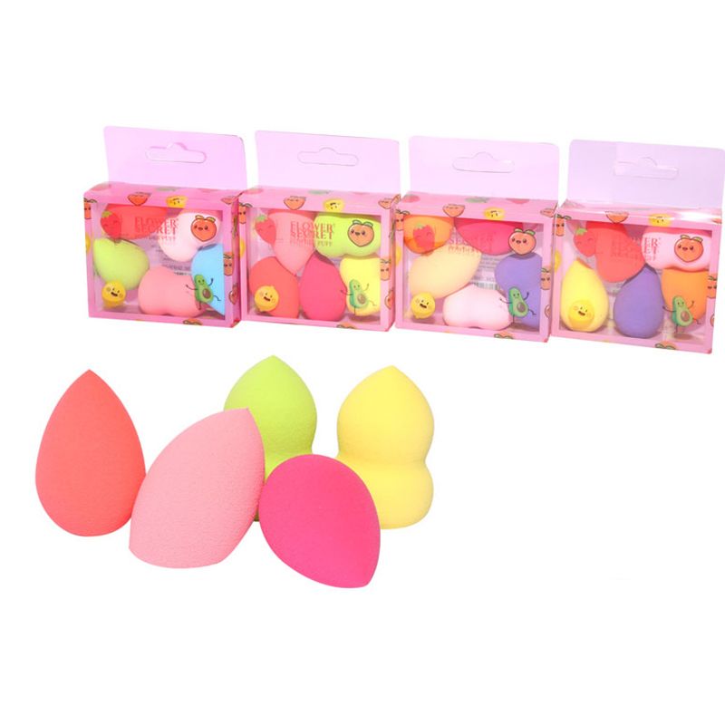 KISS BEAUTY - Set de 5 esponjas difuminadoras beauty blender para maquillaje