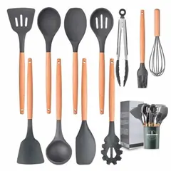 OEM - SET DE 12 PIEZAS UTENSILIOS DE COCINA DE SILICON
