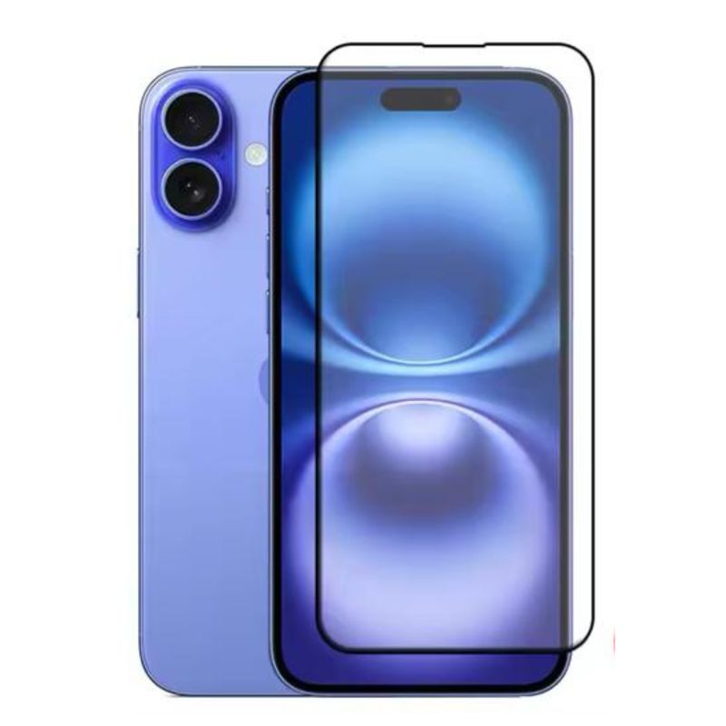 GENERICO - Lamina Mica Vidrio Templado Completa Para iPhone 16
