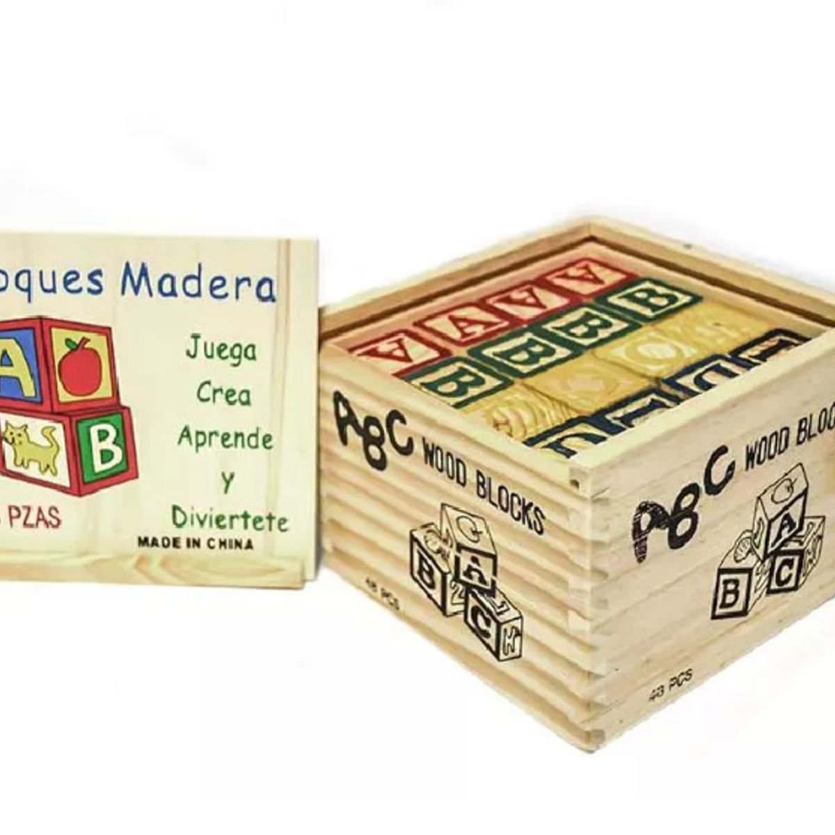 GENERICO - Bloques De Aprendizaje Y Diversión De Madera Con 48 Piezas