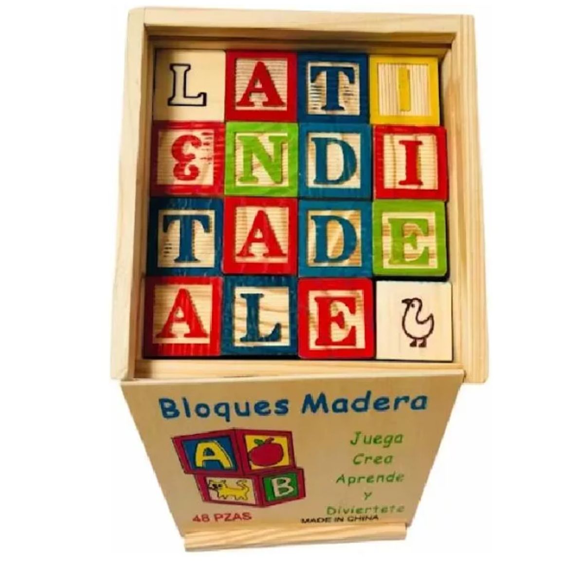 GENERICO - Bloques De Aprendizaje Y Diversión De Madera Con 48 Piezas