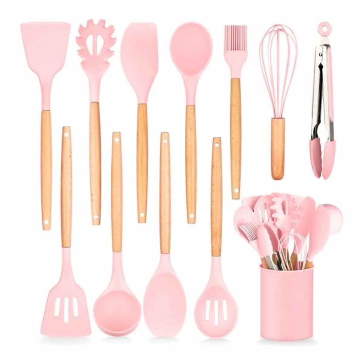 OEM - SET DE 12 PIEZAS UTENSILIOS DE COCINA DE SILICON