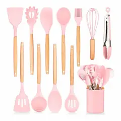 OEM - SET DE 12 PIEZAS UTENSILIOS DE COCINA DE SILICON