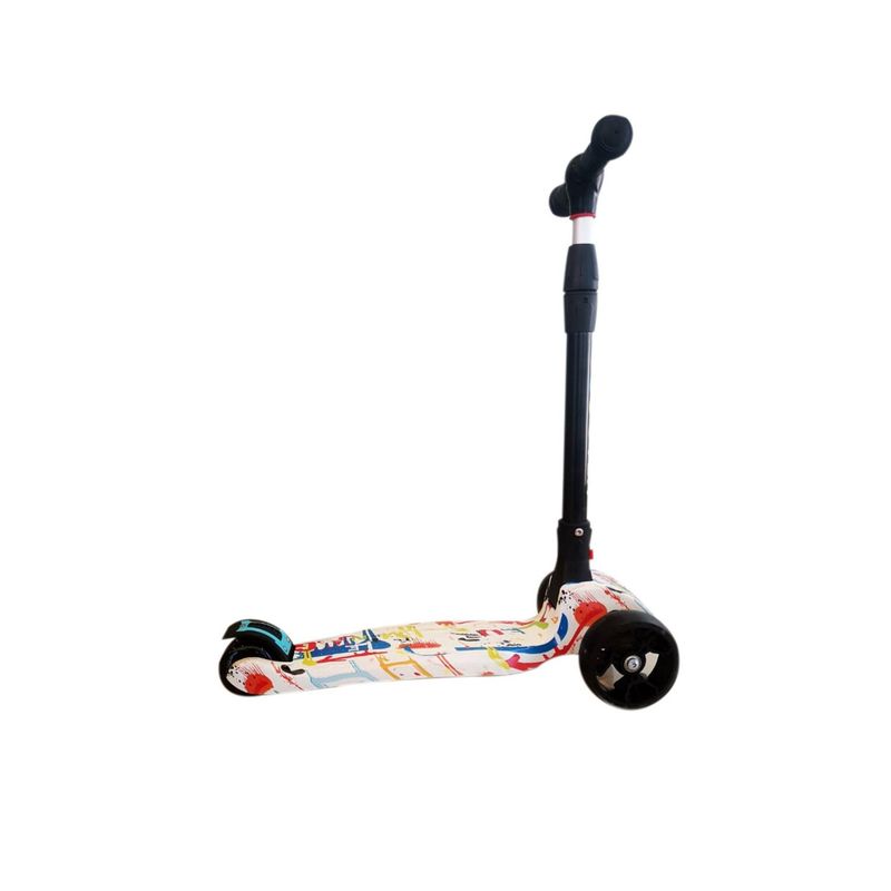 GENERICO - Scooter Led Diseño De 4 Ruedas Aluminio - SC