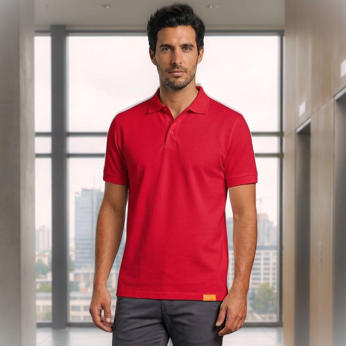 T-WORLD - Polera Piqué Manga Corta Premium 6040 Ideal Para Bordar