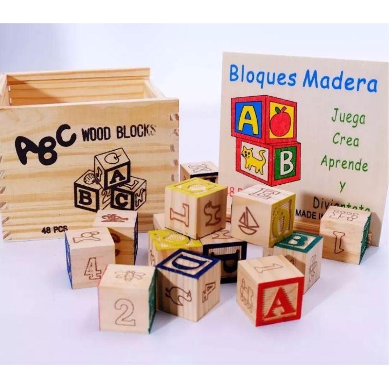 GENERICO - Bloques De Aprendizaje Y Diversión De Madera Con 27 Piezas