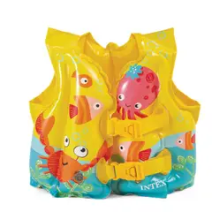 INTEX - Chaleco Natación Inflable para Niños Tropical Buddies