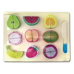 GENERICO - Set encaje didactico fruta velcro corta