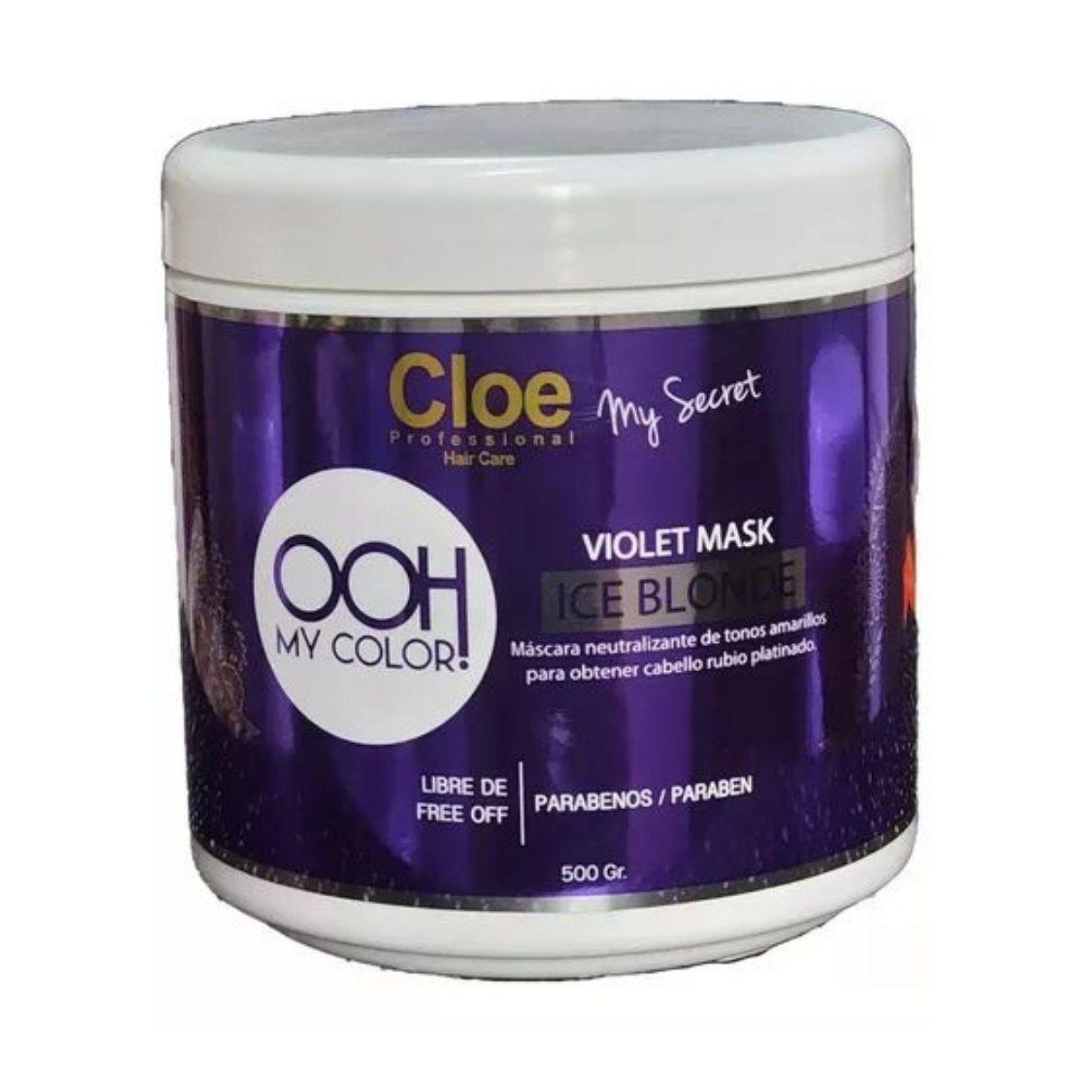 CLOE - Mascara Matizadora Cloe Violeta 500g