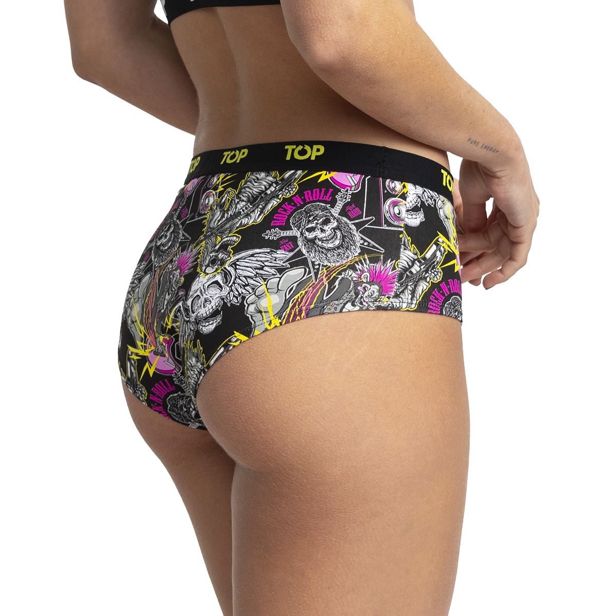 TOP - Calzón Pantaletas Algodón Con Elástico Pack 3 Icónicos - Rock C1 TOP