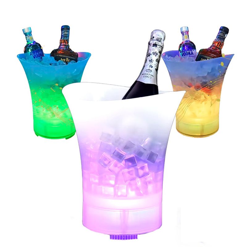 GENERICO - Hielera Con Parlante Y Luces Led Bluetooth Bar