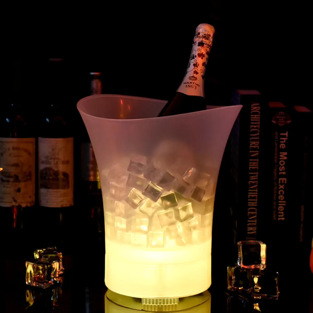 GENERICO - Hielera Con Parlante Y Luces Led Bluetooth Bar