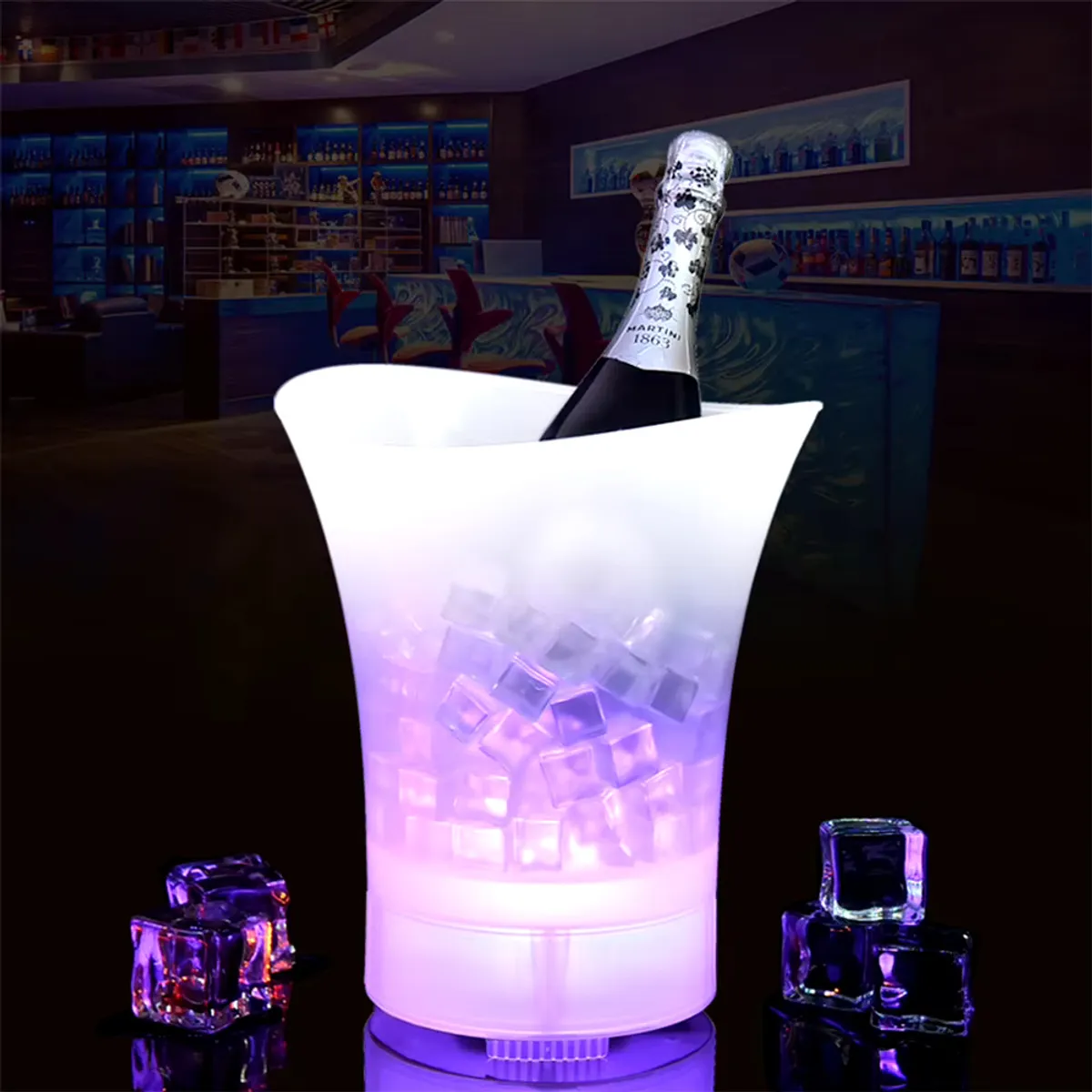 GENERICO - Pack X3 Hielera Bluetooth Recargable Con Parlante Luces Led