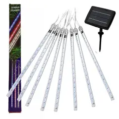 GENERICO - Luces Led Solares Lluvia De Meteoros Guirnalda Exteriores luz cálida