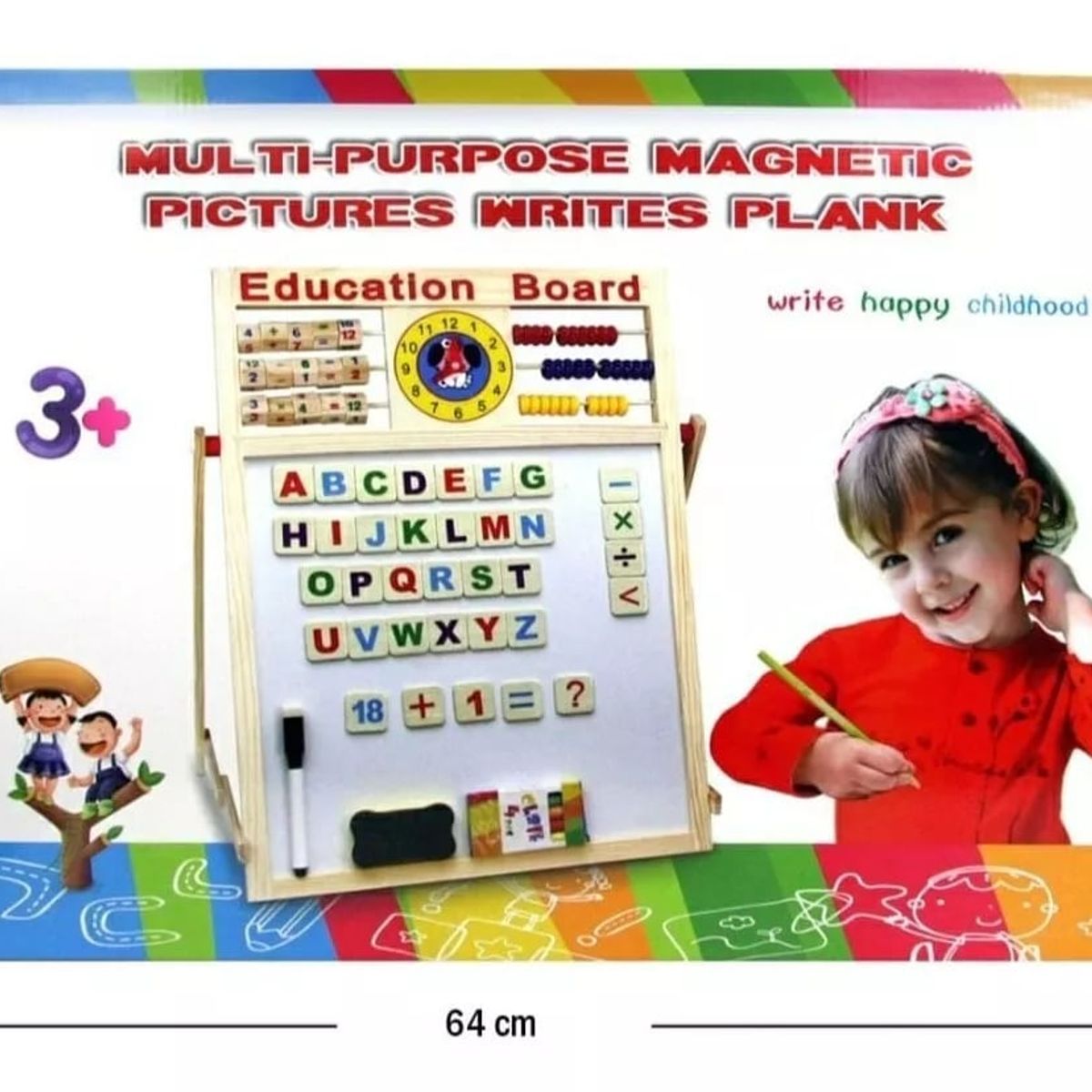 GENERICO - Pizarra magnectica didactica para niños