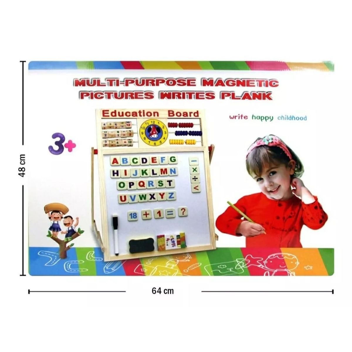 GENERICO - Pizarra magnectica didactica para niños