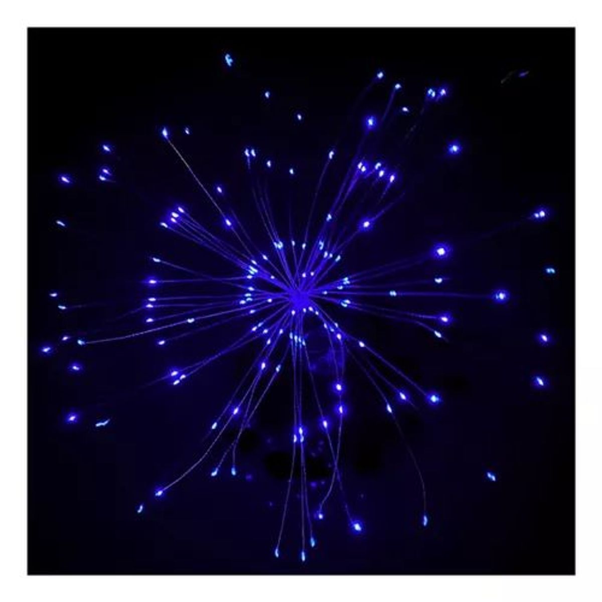 SHOP EHOME BAG - Mini Luces Navidad Solar Guirnalda Fuego Artificial 3 Metro Azul