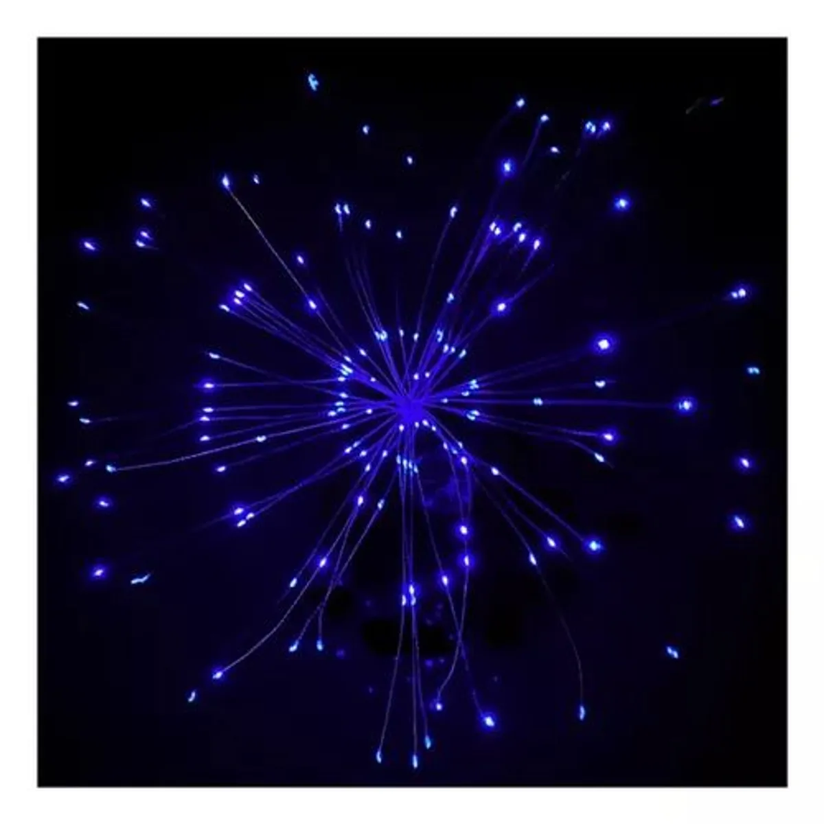 SHOP EHOME BAG - Mini Luces Navidad Solar Guirnalda Fuego Artificial 3 Metro Azul