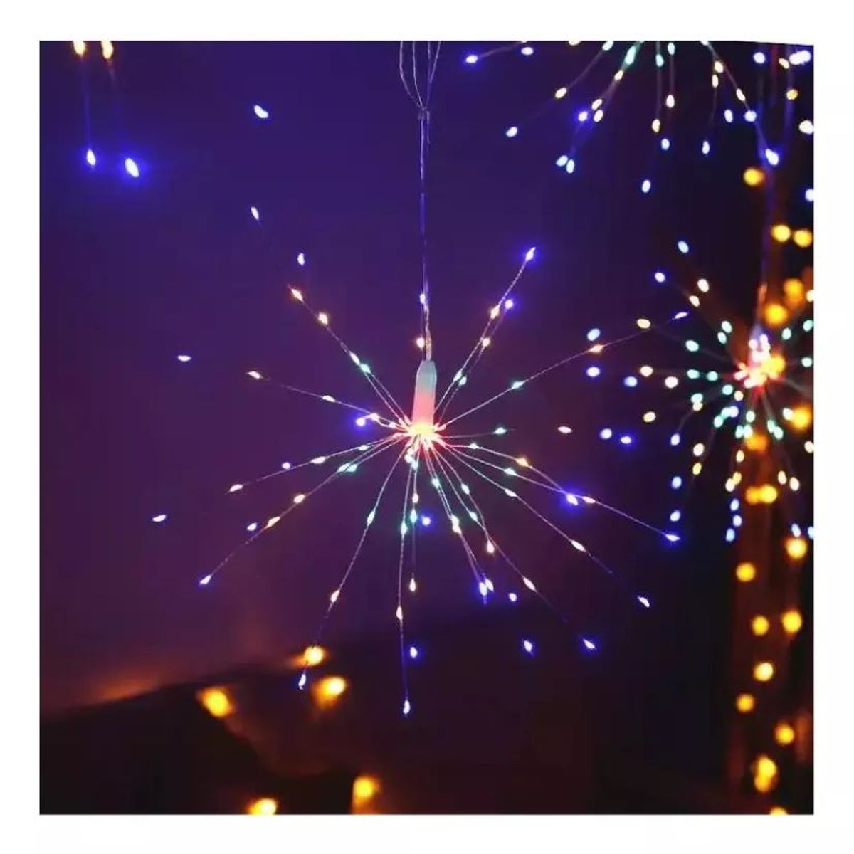 SHOP EHOME BAG - Mini Luces Navidad Solar Guirnalda Fuego Artificial 3 Metro Multicolor