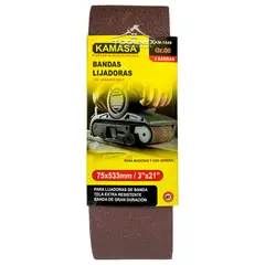 KAMASA - Lija De Banda P60 medida 75x533 Mm 3x21 PuLG