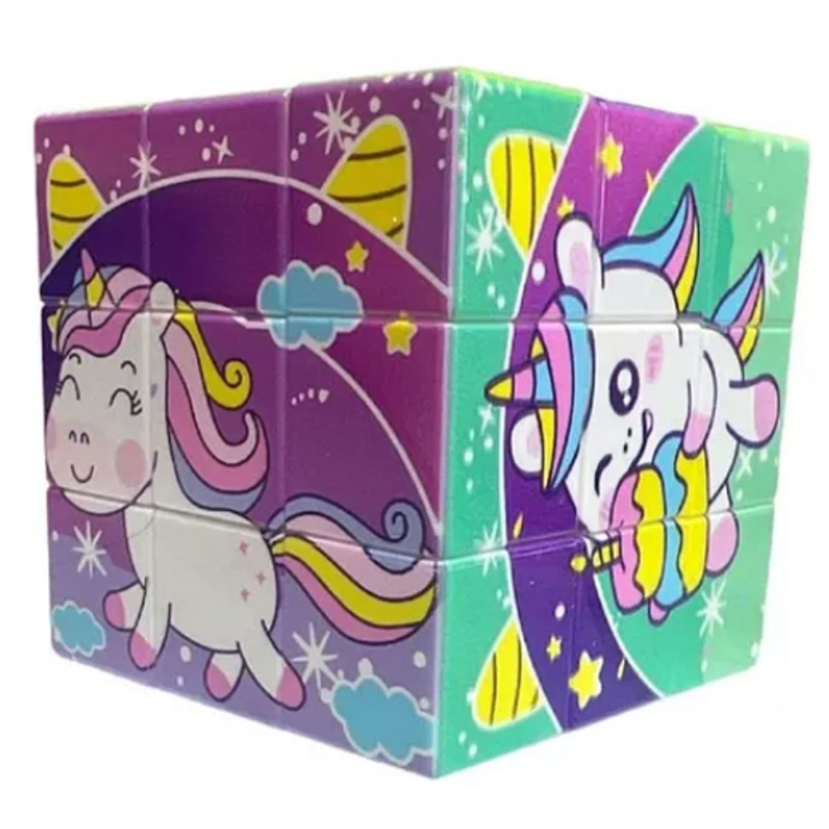 GENERICO - Cubo Rubik 3x3x3 Diseños Unicornio