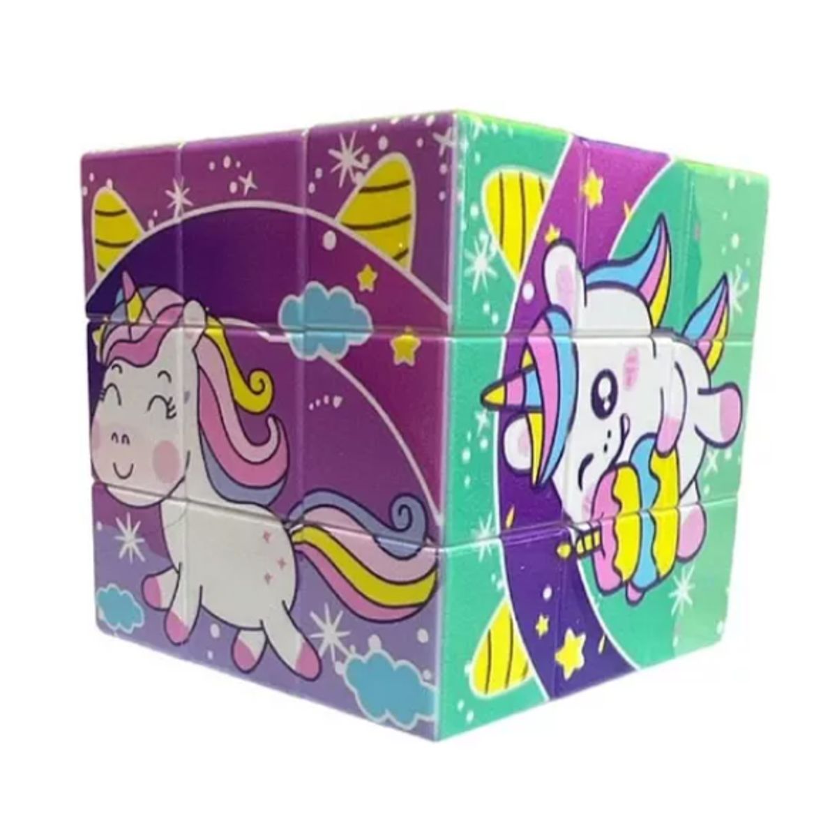 GENERICO - Cubo Rubik 3x3x3 Diseños Unicornio