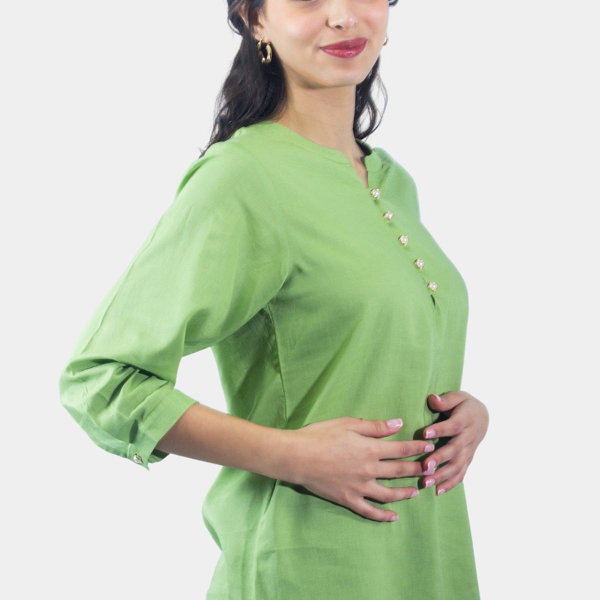 TENTATION - Bluson Abotonado Manga Tres Cuartos Limon Tentation